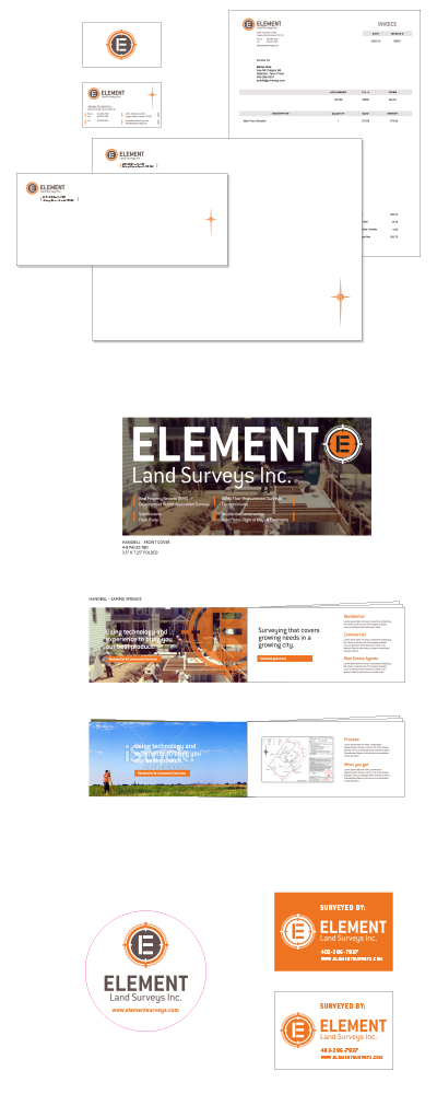 brand design - Element Land Surveys