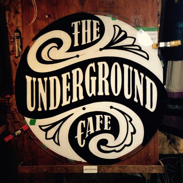 Signage - The Underground Cafe
